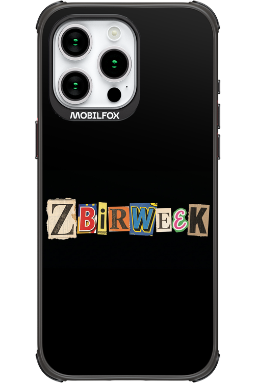Zbirweek (black) 2.0 - Apple iPhone 15 Pro Max