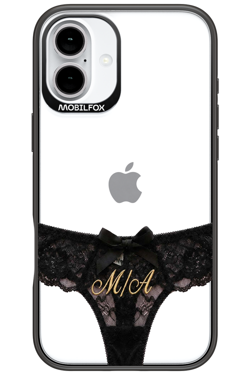 Black Panties Transparent 2.0 - Apple iPhone 16 Plus