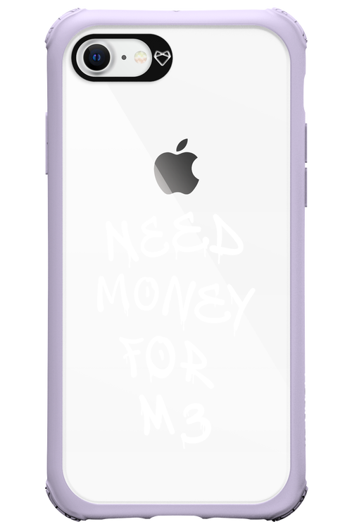 Need M3 Transparent White - Apple iPhone 8