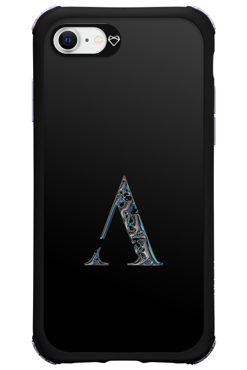 ⁠ ⁠Azteca A Chrome Logo - Apple iPhone 8