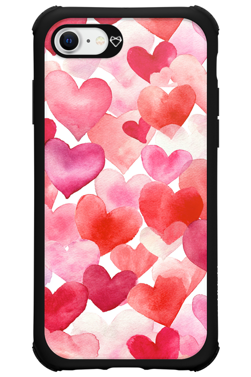 Water Painted Heart 2.0 - Apple iPhone SE 2020