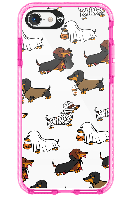 Scary Dachshund (Transparent) - Apple iPhone 8