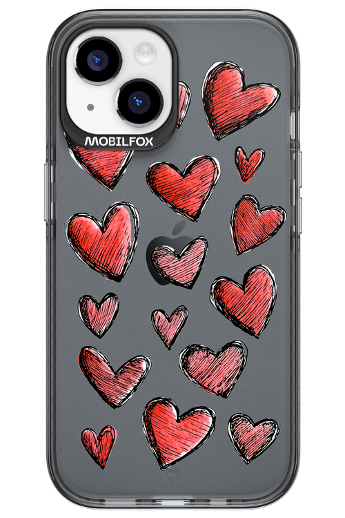 Red Love Transparent 2.0 - Apple iPhone 15