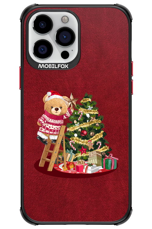 Christmas Bear (Burgundy) - Apple iPhone 13 Pro Max