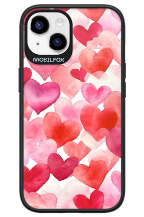 Water Painted Heart - Apple iPhone 14