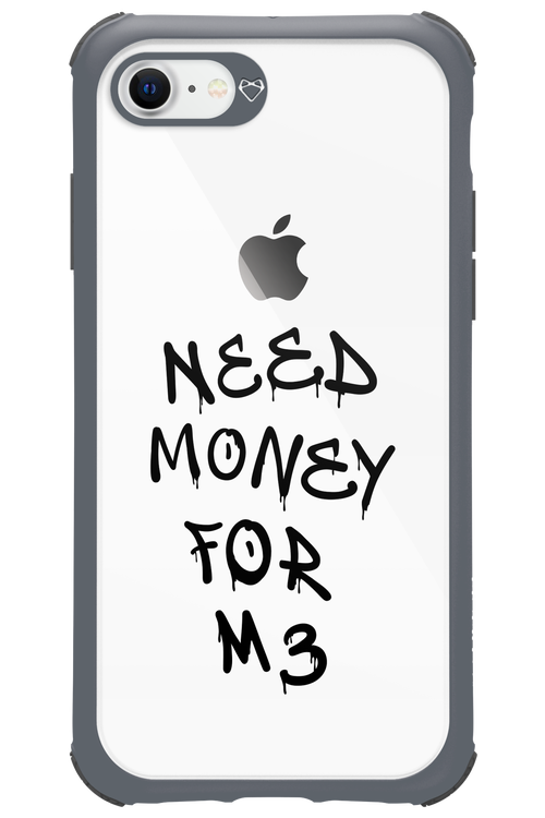 Need M3 Transparent Black - Apple iPhone 8