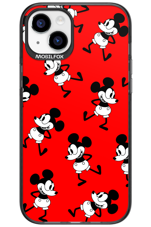 Iconic Mouse (red pattern) - Apple iPhone 15 Plus