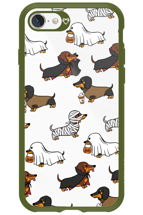 Scary Dachshund (Transparent) - Apple iPhone 8