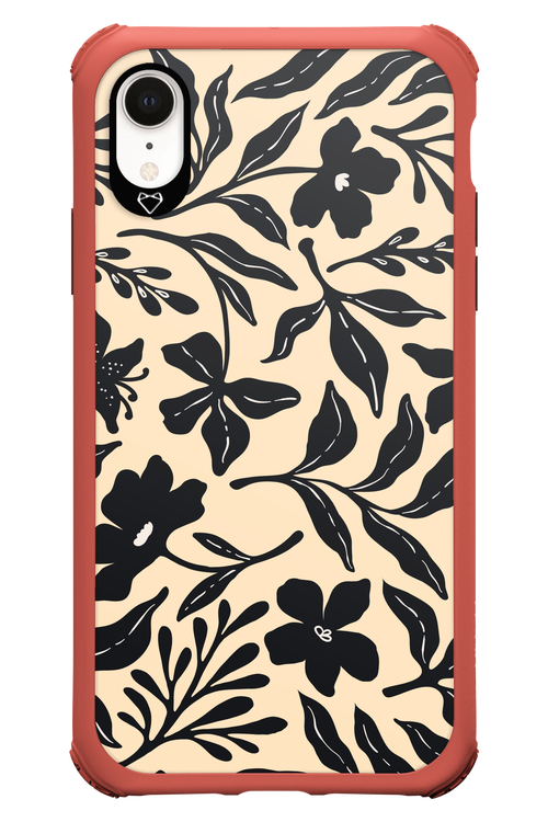 Black Flowers 2.0 - Apple iPhone XR