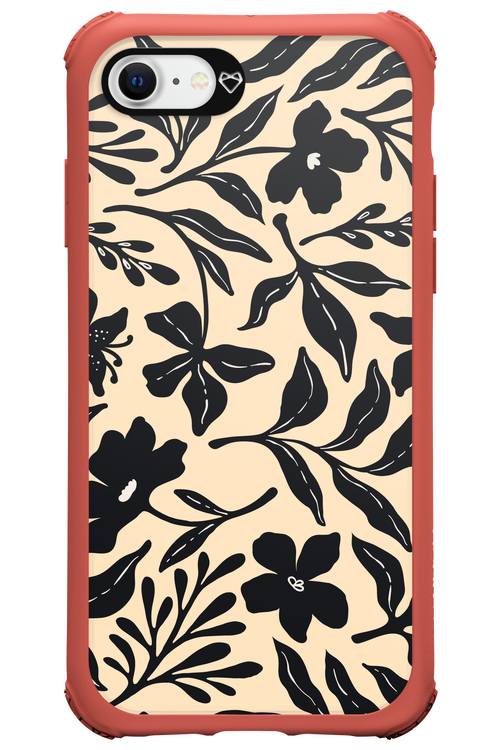 Black Flowers 2.0 - Apple iPhone SE 2022