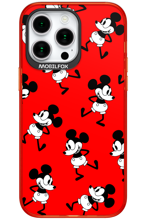 Iconic Mouse (red pattern) - Apple iPhone 15 Pro Max