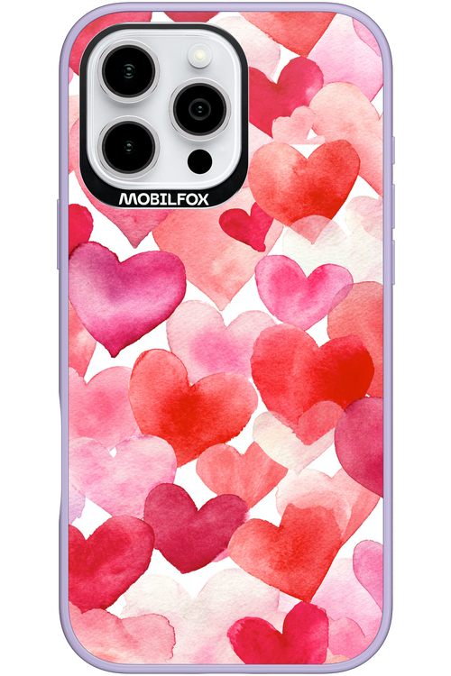 Water Painted Heart - Apple iPhone 16 Pro Max