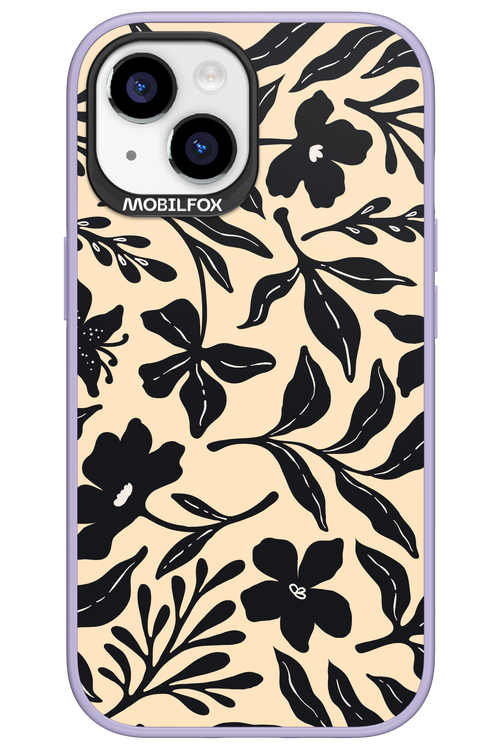 Black Flowers 2.0 - Apple iPhone 15