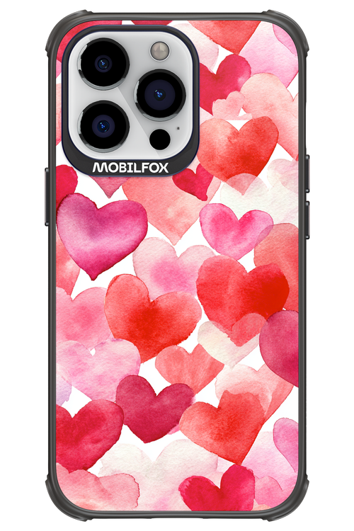 Water Painted Heart - Apple iPhone 13 Pro