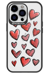 Red Love Transparent - Apple iPhone 13 Pro