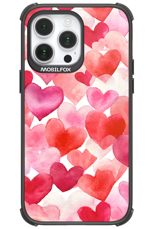 Water Painted Heart - Apple iPhone 14 Pro Max