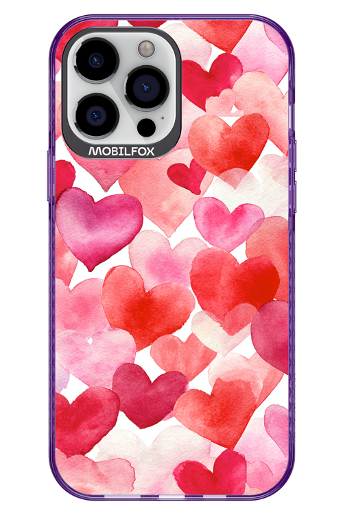 Water Painted Heart 2.0 - Apple iPhone 13 Pro Max