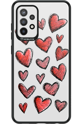 Red Love Transparent 2.0 - Samsung Galaxy A72