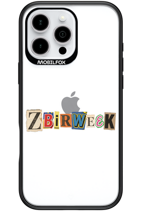 Zbirweek (transparent) 2.0 - Apple iPhone 16 Pro Max