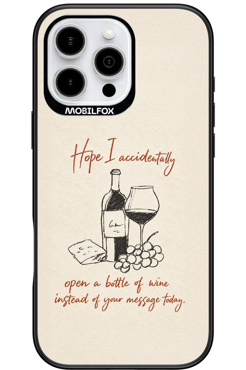 Bottle of wine 2.0 - Apple iPhone 16 Pro Max