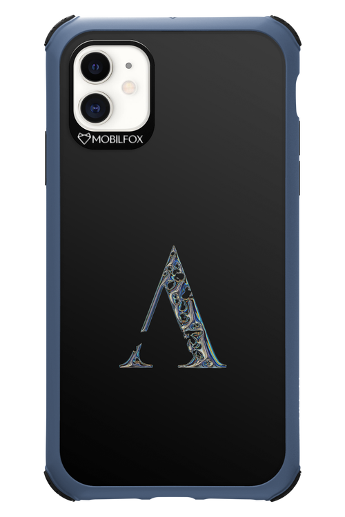 ⁠ ⁠Azteca A Chrome Logo - Apple iPhone 11