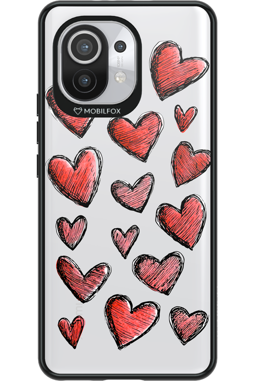 Red Love Transparent 2.0 - Xiaomi Mi 11 5G