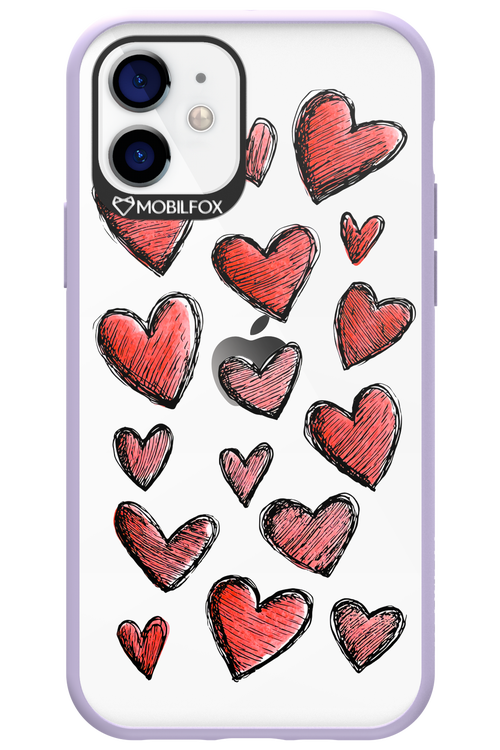 Red Love Transparent 2.0 - Apple iPhone 12