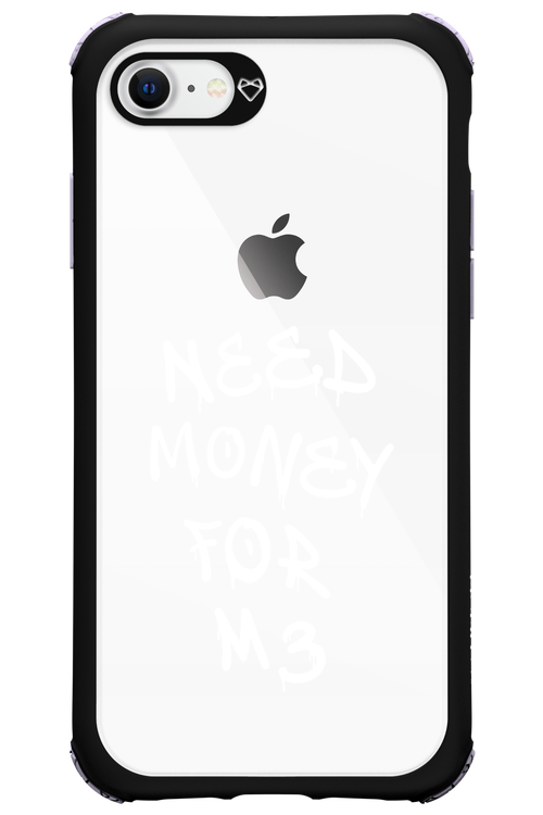 Need M3 Transparent White - Apple iPhone 8