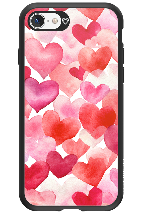 Water Painted Heart 2.0 - Apple iPhone SE 2022