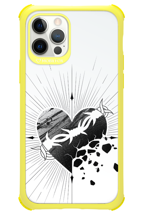 Fekete Szív - Apple iPhone 12 Pro