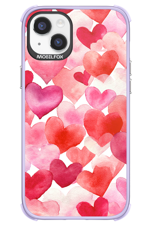 Water Painted Heart 2.0 - Apple iPhone 14 Plus
