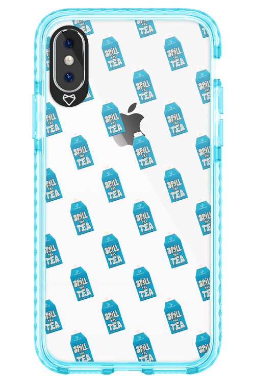 Blue Tea Party Chaos - Apple iPhone X