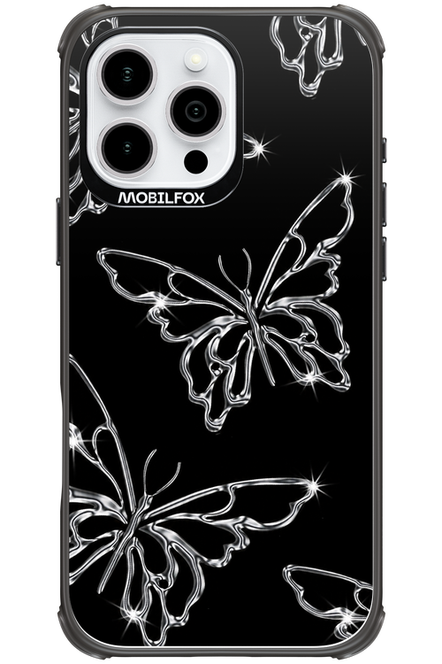 Silver Butterfly 2.0 - Apple iPhone 16 Pro Max
