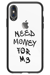 Need M3 Transparent Black - Apple iPhone X