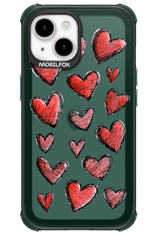 Red Love Transparent 2.0 - Apple iPhone 15