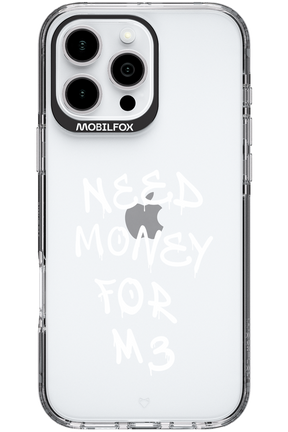 Need M3 Transparent White - Apple iPhone 16 Pro Max