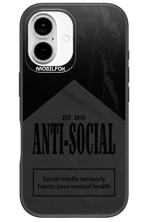 ANTI-SOCIAL (BLVCK) 2.0 - Apple iPhone 16