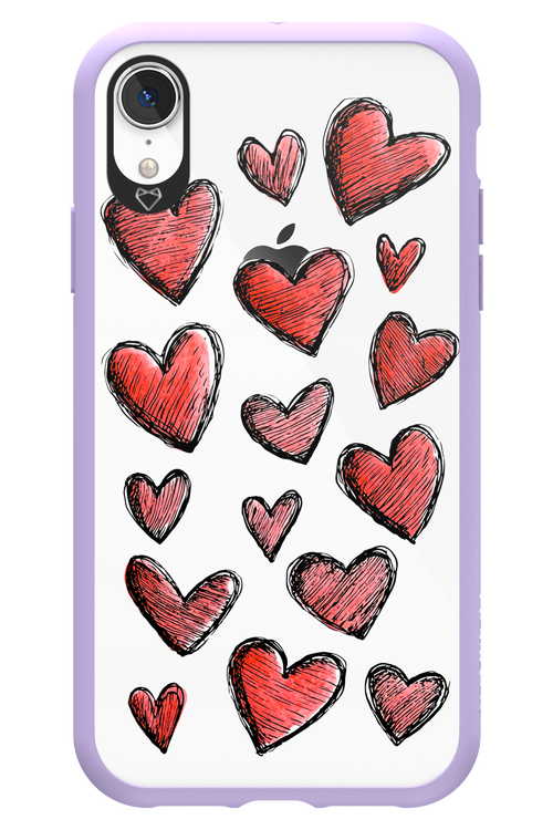 Red Love Transparent 2.0 - Apple iPhone XR