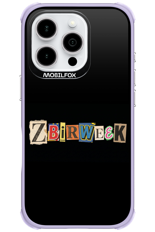 Zbirweek (black) 2.0 - Apple iPhone 16 Pro