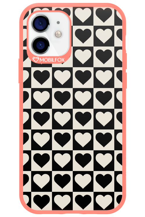 Checkered Heart - Apple iPhone 12