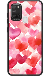 Water Painted Heart - Samsung Galaxy A21 S