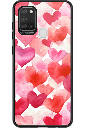 Water Painted Heart - Samsung Galaxy A21 S