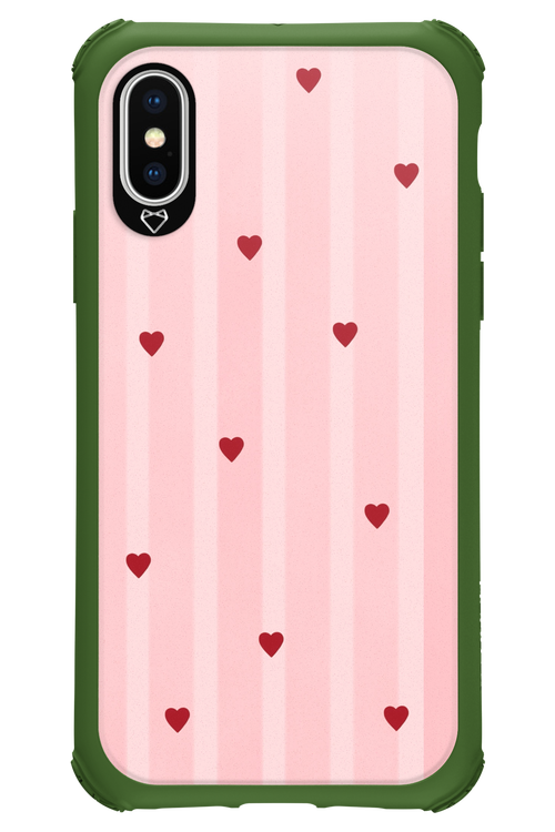 Red Little Hearts 2.0 - Apple iPhone X