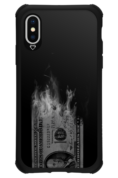 Money Burn B&W 2.0 - Apple iPhone XS