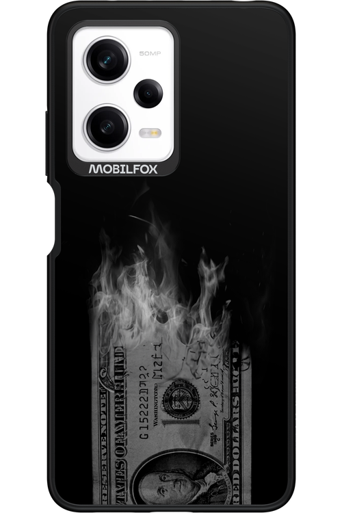 Money Burn B&W - Xiaomi Redmi Note 12 Pro 5G