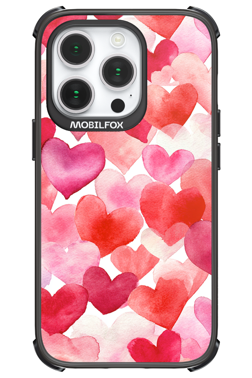 Water Painted Heart 2.0 - Apple iPhone 14 Pro