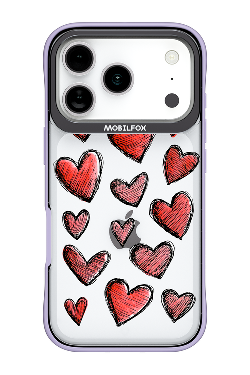 Red Love Transparent 2.0 - Apple iPhone 17 Pro