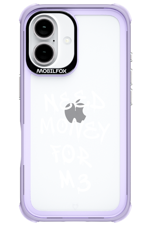 Need M3 Transparent White - Apple iPhone 16