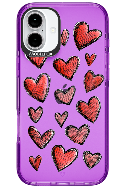 Red Love Transparent 2.0 - Apple iPhone 16 Plus