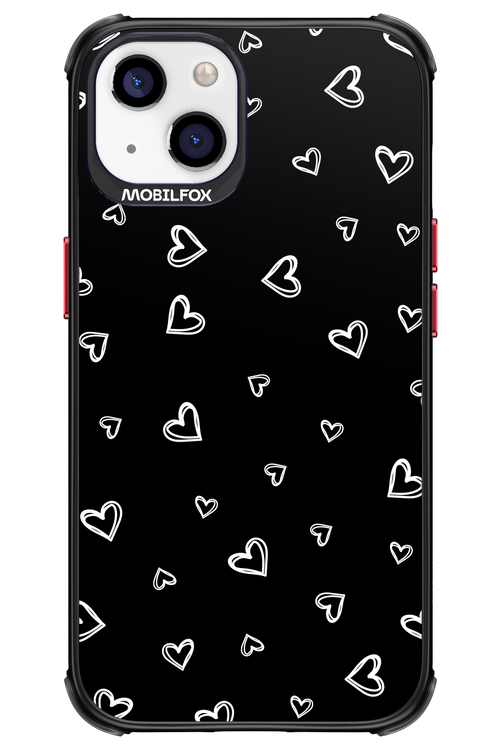 Monochrome Hearts 2.0 - Apple iPhone 13